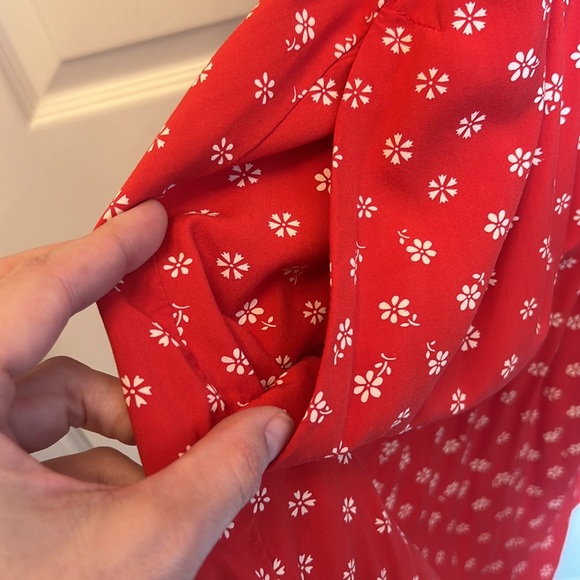 MADEWELL Sophia Mini Dress in Bandana Flower WITH Pockets! Size M - Picture 7 of 10